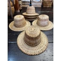 ราคา หมวก หมวกกำนัน หมวกผู้ใหญ่ หมวกใบลาน งานสานละเอียด สวย หมวกวินเทจ หมวก (20891158947)