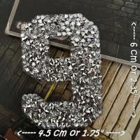 ราคา ตัวเลข เพชรวิบวับ คริสตัล สีขาวเงิน ตัวรีดติดเสื้อ ตัวรีด ติดกระเป๋า ติดหมวก ติดแจ๊คเก็ต NUMBER Patch (19892607881)