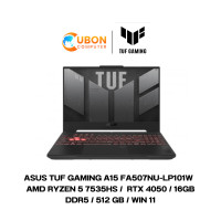 ราคา ASUS TUF Gaming A15 FA507NU LP101W NOTEBOOK โน๊ตบุ๊ค AMD Ryzen 5 7535HS RTX 4050 16GB DDR5 512 GB WIN 11 ประกัน 2 ปี (21256495114)