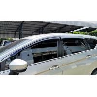 ราคา กันสาด คิ้วกันสาด กันสาดประตู รถ Mitsubishi XPander ปี 2018 สีดำเข้ม Weather Guard Vent visors (837618143)