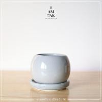 ราคา กระถางเซรามิกทรงกลม ปากเล็ก มินิมอล (16170339072)