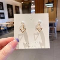 ราคา PEC ต่างหูแฟชั่นสตรีตุ้มหูคริสตัลรูปหัวใจสไตล์เกาหลี (8816913836)