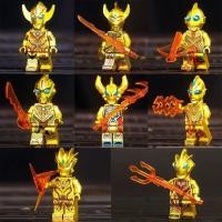 ราคา เข้ากันได้กับเลโก้อุลตร้าแมนบล็อกตัวต่อ minifigures รุ่นทองราคาถูกเด็กประกอบของเล่นของขวัญสัตว์ประหลาดก็อดซิลล่า (20604760072)