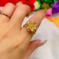 ราคา แหวนรูปดอกไม้แบบใหม่แหวนทองคำทรายเวียดนามรูปดอกกุหลาบสีไม่ตก999เครื่องประดับทองเทียมชุบทองสำหรับผู้หญิง (15852543043)