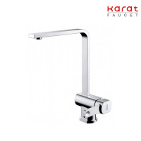 ราคา Karat Faucet ก๊อกซิงค์ผสมแบบก้านโยก ติดบนเคาน์เตอร์ รุ่น KF 20 927 50 (21154666684)