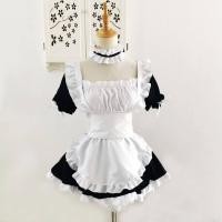 ราคา COD ชุดฮาโลวีน halloween costume ชุดเมดคอสเพลย์ cosplay cosplay anime น่ารักน่ารักๆ แหวนมือ เชือกคล้องคอ Kasugano Sora Meidofuku ชุดเดรสสตรี Yosuga NO Sora ชุดผ้ากันเปื้อนกันเปื้อน ชุดคอสเพลย์ ชุดแม่