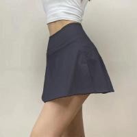 ราคา Stock Skirt For Women Stretch High Waisted Short Skirt 2023 Casual Sports Waist Skirt Popular (20872285637)