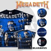 ราคา BLAXROXX ลิขสิทธิ์แท้ Megadeth MGD026 เสื้อวง OVP สีจม GILDAN Ultra Cotton รันนัมเบอร์ (21059956029)