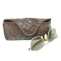 ราคา Genuine Crocodile กล่องสำหรับใส่เเว่นตาเป็นหนังจระเข้แท้ๆ ทั้งด้านหน้าด้านหลัง สีน้ำตาล (6202510139)