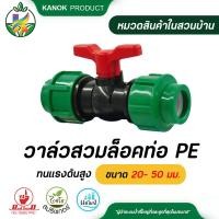 ราคา วาล์วสวมล็อคท่อ PE PN 10 วาล์วปีกผีเสื้อ ขนาด 20 50 มม (15952445292)