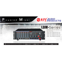 ราคา เครื่องขยายเสียง และเครื่องผสมสัญญาณเสียง Power MIXER LDM 550FREQ 20Hz 10KHz 4 MIC 2 AUX Master 3 EQ POWER 550W 4 8 16 OHM 70V 100V HORN HIGH PASS FILTRE 100Hz 6dB Octave WxHxD 483x133x455 MM (2269098