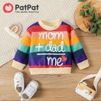 ราคา เสื้อกันหนาวแขนยาวพิมพ์ลายหัวใจและตัวอักษรพิมพ์ลายสีรุ้ง (19770028536)