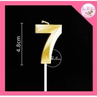 ราคา เทียนตัวเลข 0 9 สีทอง ขนาดสูง 4 8 cm เทียนวันเกิด เทียน Happy Birthday เทียนปักเค้ก พร้อมส่งจากกรุงเทพ (18445904644)