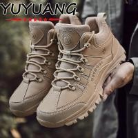 ราคา 2023 รองเท้ากันน้ำรองเท้าเดินป่าระบายอากาศผู้ชายยุทธวิธียางลื่นรองเท้าผ้าใบ รองเท้าปีนเขา Trekking ยุทธวิธี BOOT (8852253458)