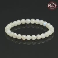ราคา อาเป่า หินมูนสโตน หินมุกดาหาร Moonstone ขนาด 6 มิล คัดหิน หินแห่งความรัก หนึ่งในอัญมณีมงคล 9 ประการ นพรัตน์ กำไลหินสี กำไลหินนำโชค หินสีขาว (3603528044)