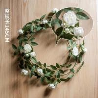 ราคา พวงหรีดพืชดอกไม้ปลอมทำจากผ้าไหมเถาวัลย์ของตกแต่งงานแต่งงานกำแพงดอกไม้แบบทำมือตกแต่งซุ้มห้องสวนนั่งเล่นในบ้าน (21170601792)