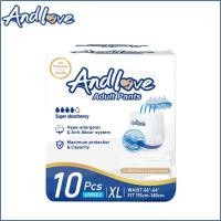 ราคา มีรับประกัน ผ้าอ้อมผู้ใหญ่ แพมเพิสผู้ใหญ่ Andlove แบบสวม ห่อ10ชิ้น สูตรใหม่ เก็บกลิ่นดีมาก ซึมซับแห้งเร็ว กางเกงผ้าอ้อม ไซส์ M L XL XXL แพมเพิส ผู้ใหญ่ ส่งไว ShopFusion (21070219918)