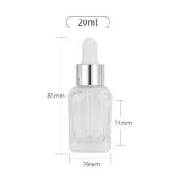 ราคา ขวดแก้ว ทรงเหลี่ยม คอ18ดรอปเปอร์ dropper ขวดแก้วใส ขวดหัวหยด ขวดเซรั่ม ขวดแก้วสี่เหลี่ยม หยดน้ำมัน ขวดแก้วขนาดเล็ก ขวดใส ขวดใส่น้ำหอม (10146467670)