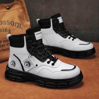 ราคา CYYTL Boots For Men Casual Shoes Leather Cowboy Chelsea Combat Tactical Ankle Work Safety Designer Luxury Platform Male Sneakers (20747929581)