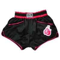 ราคา THAISMAI LD03 กางเกงมวยหญิง ผ้า Satin สีดำ บานเย็น Lady Boxing Shorts (446048025)