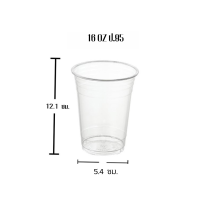 ราคา แก้วพลาสติกใส VD เนื้อ PET ขนาด 16 oz ปาก 98 mm 16 oz ปาก 95mm 18 oz ปาก 95mm 22 oz ปาก 95m22 oz ปาก 98m ขายแยกตัวแก้ว กับฝา 1แพ็ค มี50ใบ (20078166611)