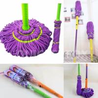 ราคา ม็อบไม้ถูพื้นด้ามแสตนเลส สีม่วง Magic Mop Pull and Squeeze (812644431)