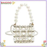 ราคา จัดส่งเร็ว กระเป๋าถือย่ามเล็กประดับลูกปัดมุกสำหรับผู้หญิงกระเป๋าหิ้วออกงานปาร์ตี้ทรงสี่เหลี่ยม (18576985481)