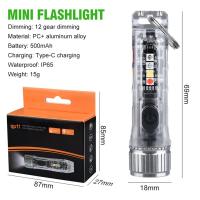 ราคา ไฟฉายตั้งแคมป์กันน้ำ LED พวงกุญแจไฟฉายอเนกประสงค์แบบพกพาที่มีประสิทธิภาพไฟฉายจิ๋ว (19764030706)