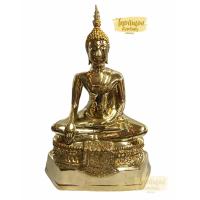 ราคา พระสดุ้งมาร เนื้อทองเหลืองแท้ ปางมารวิชัย หน้าตัก9นิ้ว พระพุทธรูปบูชา (11379077655)