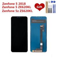 ราคา อะไหล่ทดแทนแผงหน้าจอสัมผัส LCD แบบครบชุดอะไหล่หน้าจอสำหรับ Asus Zenfone 5 2018 ZE620KL X00QD 6 2นิ้วสำหรับ Zenfone 5z ZS620KL (536570486)