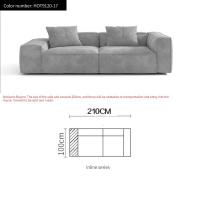 ราคา Bunise โซฟาผ้า U shape โซฟาตัวแอลใหญ่ Frosted Cloth ห้องนั่งเล่น โซฟาโมดูลาร์ 400 x 260 x 63 ซม BU05 (20032572507)