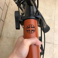 ราคา Twtopse หนังแฮนด์เมดจักรยานกรอบที่ครอบเข้ากันได้กับ Brompton พับกรอบจักรยานกรณีอังกฤษธงด้วยเชือกขี้ผึ้งความหนา 1 8 2 มิลลิเมตร (11165458923)