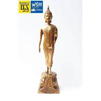 ราคา พระพุทธรูปปางลีลา เนื้อโลหะขันลงหิน ขนาดความ สูงรวมฐาน 15 นิ้ว (417686716)