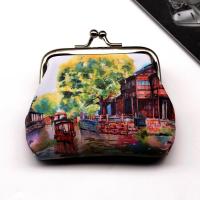 ราคา 1ชิ้นภาพวาดศิลปะ Dompet Koin ทิวทัศน์เมืองโบราณกระเป๋าสตางค์สุภาพบุรุษผู้หญิงกระเป๋าใส่เหรียญเงินกระเป๋ากระเป๋าใส่บัตรเครดิต (17354016811)