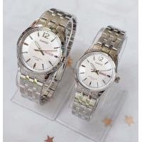 ราคา Casio นาฬิกาคู่รัก รุ่น MTP 1335D 7A และ LTP 1335D 7A นาฬิกาข้อมือสายแสตนเลส หน้าปัดขาว สุดหรู ของแท้ 100 รับประกันสินค้า 1 ปี (415299578)