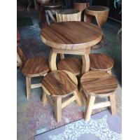 ราคา ชุดโต๊ะ เก้าอี้ไม้กลม โต๊ะนั่งเล่น โต๊ะเขียนหนังสือ โต๊ะอเนกประสงค์ สีไม้คลาสสิค แข็งแรง ประกอบด้วย โต๊ะกลาง 1 ตัวและเก้าอี้ 4 ตัว (17358338754)
