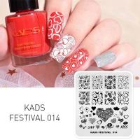 ราคา Kads แผ่นปั๊มเล็บชุดเทศกาลแม่แบบแสตมป์เล็บ DIY แม่แบบภาพทำเล็บมือปั๊มแผ่นเครื่องมือลายฉลุ (690826685)