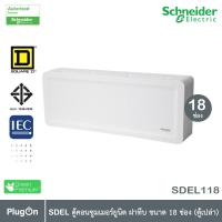 ราคา Schneider Electric SDEL ตู้คอนซูมเมอร์ยูนิต ฝาทึบ สีขาว ขนาด 18 ช่อง ตู้เปล่า SDEL118 ชไนเดอร์ Consumer Unit (11175921114)