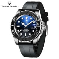 ราคา PAGANI DESIGN ผู้ชายไขลานอัตโนมัติญี่ปุ่น Seiko NH35นาฬิกากีฬา Sapphire นาฬิกากลไกสุดหรู100M โลหะกันน้ำไม่ขึ้นสนิม นาฬิกากันน้ำแบบซิลิโคนผู้ชาย (16297353735)