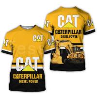 ราคา 2022 ผู้ชายผู้หญิง Caterpillar เครื่องจักรทำงานตลกแฟชั่นฮาราจูกุ 3D พิมพ์ฤดูร้อนเสื้อยืดถนนแขนสั้น (20514479264)