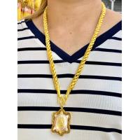 ราคา ชุดสร้อยคอ 5 บาท ข้อมือ 2บาท พร้อมจี้ ลายเกลียวเชือกโปร่ง แถมตลับใส่ทอง ตะขอสำรอง ทองโคลนนิ่งเหมือนแท้ มาตรฐานส่งออก 5BSET1 SK5B (1377642016)