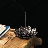 ราคา BEAUTYBIGBANGLotusแท่นจุดเครื่องหอมกระถางธูปทองเหลืองStickเตาเผากำยานรูปกรวยผู้ถือเครื่องดักเถ้า (10408288698)