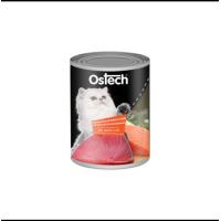 ราคา Ostech อาหารกระป๋องแมวออสเทค ปลาทูน่าในเยลลี่ ชนิดเปียก 400กรัม (21262472215)
