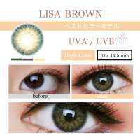ราคา คอนแทคเลนส์ Dreamcolor1 รุ่น Lisa เลนส์รายเดือน กันรังสียูวี มีค่าสายตา 0 00 10 00 (9915474861)