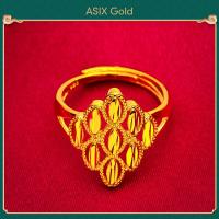 ราคา ASIX GOLD แหวนกลีบกุหลาบทอง 24K สำหรับผู้หญิง ไม่ดำ ไม่ซีดจาง (13243366682)
