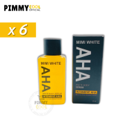 ราคา หัวเชื้อ เอเอชเอ MIMI WHITE AHA ของแท้ มี QR Code AHA กล่องดำ 30 ml X 6 ชิ้น (9955852353)