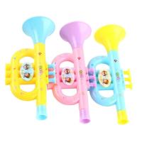 ราคา IJVBTV ของเล่นเสริมพัฒนาการ สีสุ่ม Early Education เครื่องดนตรีของเล่นเครื่องมือจำลองทารกเล่นเพลงเด็กของเล่นทรัมเป็ตของเล่น Hooter ของเล่นเด็กทรัมเป็ต (16943970884)