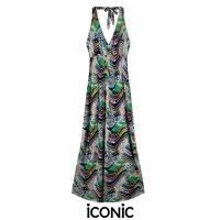 ราคา iCONiC GREEN PEGMA MAXI DRESS 9073 ชุดเดรสยาว ผ้ายืด คล้องคอ สม็อก อก30 39 เอว24 34 สะโพก38 42 ยาว50 เดรสชายทะเล เดนสออกงาน เดรสแฟชั่น เดรสไฮโซ (15301260924)