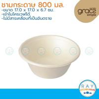 ราคา GRACZ ชามใส่อาหาร ย่อยสลายได้ 800 มล รุ่น L008 เกรซ Simple 50ชิ้น ชามกระดาษไบโอชานอ้อย ชามใช้แล้วทิ้ง ชามข้าว (3635218514)