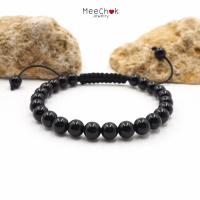 ราคา หินนิลดำ Onyx 6 มิล กำไลหิน เชือกถัก ปรับขนาด แร่รัตนชาติ มณีนิล หินมงคล หินสี หินนำโชค กำไลหินมงคล กำไลหิน กำไลข้อมือ กำไลหินเสริมดวง (14883179956)